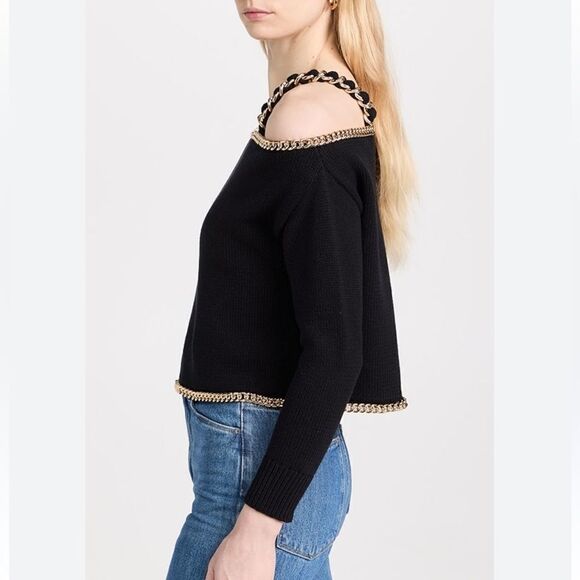 NWT L'AGENCE Jayden Chain Embellished Top XS - Picture 7 of 14